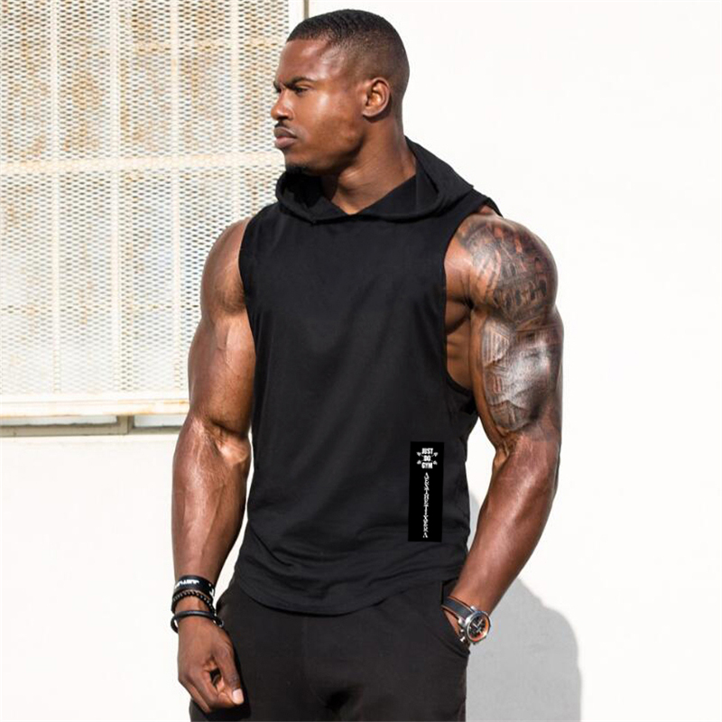 Tank Top Muscle - Gym Hooded Clothing Summer Cotton Fitness