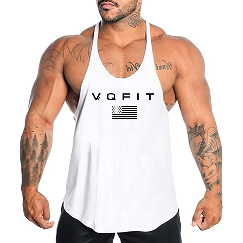 Tank Top Muscle - Running Vests Mens Y Back Gym