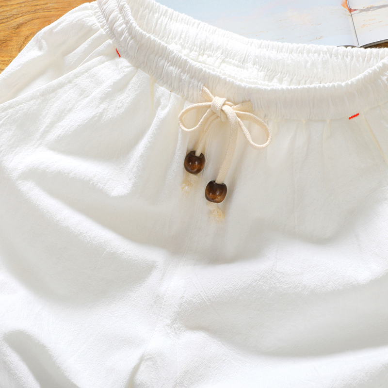 Brand men's summer fashion sol - Short Linen Drawstring 评论和价格