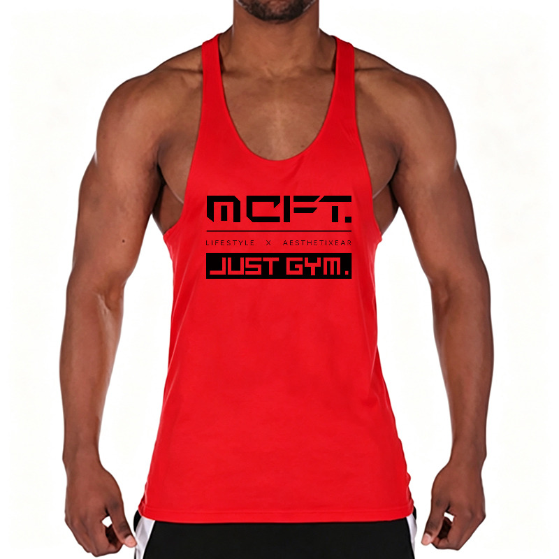 Running Men Cotton Gym Vest Ta - Tank Top Muscle 评论和价格