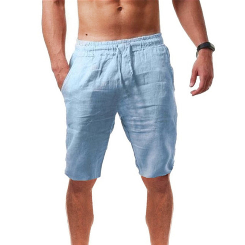 2026 new Men's Cotton Shorts P - Short Linen Drawstring 评论和价格