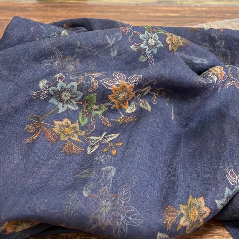 1yard High end pure flax tecid - Linen Shirt Breathable 评论和价格